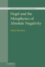 Cover: Hegel and the Metaphysics of Absolute Negativity - Cambridge University Press