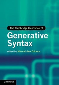 Enlarge image Cover: Cambridge Handbook of Generative Syntax - Cambridge University Press
