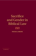 Cover: Sacrifice and Gender in Biblical Law - Cambridge University Press