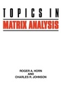 Cover: Topics in Matrix Analysis - Cambridge University Press