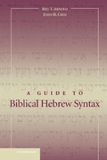 Cover: Guide to Biblical Hebrew Syntax - Cambridge University Press