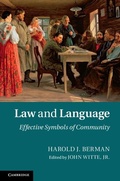 Cover: Law and Language - Cambridge University Press