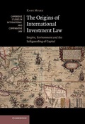 Cover: Origins of International Investment Law - Cambridge University Press