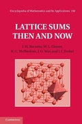 Cover: Lattice Sums Then and Now - Cambridge University Press