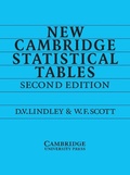 Cover: New Cambridge Statistical Tables - Cambridge University Press