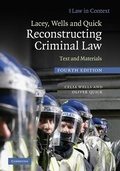 Cover: Lacey, Wells and Quick Reconstructing Criminal Law - Cambridge University Press
