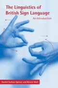 Cover: Linguistics of British Sign Language - Cambridge University Press
