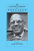 Cover: Cambridge Companion to Foucault - Cambridge University Press