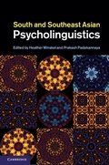 Cover: South and Southeast Asian Psycholinguistics - Cambridge University Press