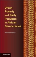 Cover: Urban Poverty and Party Populism in African Democracies - Cambridge University Press