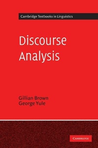 Enlarge image Cover: Discourse Analysis - Cambridge University Press