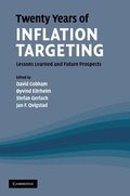 Cover: Twenty Years of Inflation Targeting - Cambridge University Press