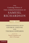 Cover: Correspondence with George Cheyne and Thomas Edwards - Cambridge University Press