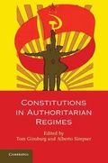 Cover: Constitutions in Authoritarian Regimes - Cambridge University Press