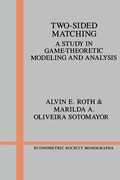 Cover: Two-Sided Matching - Cambridge University Press