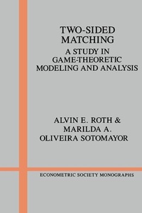Enlarge image Cover: Two-Sided Matching - Cambridge University Press