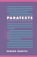 Cover: Paratexts - Cambridge University Press