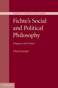 Cover: Fichte's Social and Political Philosophy - Cambridge University Press