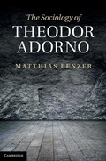 Cover: Sociology of Theodor Adorno - Cambridge University Press