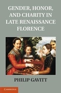 Cover: Gender, Honor, and Charity in Late Renaissance Florence - Cambridge University Press
