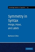 Cover: Symmetry in Syntax - Cambridge University Press