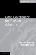 Cover: Good Governance for Pension Schemes - Cambridge University Press