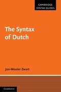 Cover: Syntax of Dutch - Cambridge University Press
