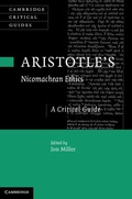 Cover: Aristotle's Nicomachean Ethics - Cambridge University Press