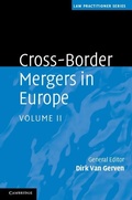 Cover: Cross-Border Mergers in Europe: Volume 2 - Cambridge University Press