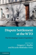 Cover: Dispute Settlement at the WTO - Cambridge University Press