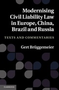 Cover: Modernising Civil Liability Law in Europe, China, Brazil and Russia - Cambridge University Press