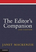 Cover: Editor's Companion - Cambridge University Press