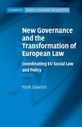 Cover: New Governance and the Transformation of European Law - Cambridge University Press