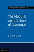Cover: Modular Architecture of Grammar - Cambridge University Press