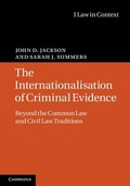 Cover: Internationalisation of Criminal Evidence - Cambridge University Press