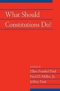 Cover: What Should Constitutions Do? - Cambridge University Press