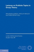 Cover: Lectures on Profinite Topics in Group Theory - Cambridge University Press