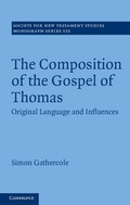 Cover: Composition of the Gospel of Thomas - Cambridge University Press