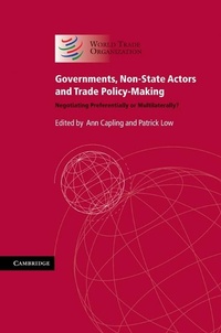 Enlarge image Cover: Governments, Non-State Actors and Trade Policy-Making - Cambridge University Press