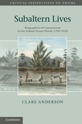 Cover: Subaltern Lives - Cambridge University Press