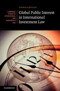 Cover: Global Public Interest in International Investment Law - Cambridge University Press
