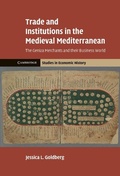 Cover: Trade and Institutions in the Medieval Mediterranean - Cambridge University Press