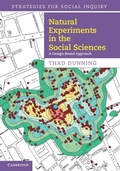 Cover: Natural Experiments in the Social Sciences - Cambridge University Press