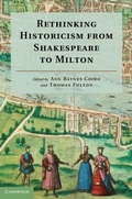 Cover: Rethinking Historicism from Shakespeare to Milton - Cambridge University Press