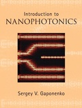Cover: Introduction to Nanophotonics - Cambridge University Press