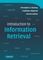 Cover: Introduction to Information Retrieval - Cambridge University Press