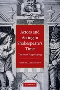 Cover: Actors and Acting in Shakespeare's Time - Cambridge University Press