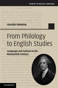 Cover: From Philology to English Studies - Cambridge University Press