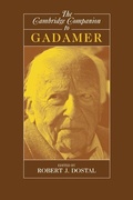 Cover: Cambridge Companion to Gadamer - Cambridge University Press
