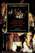 Cover: Cambridge Companion to English Literature, 1740-1830 - Cambridge University Press